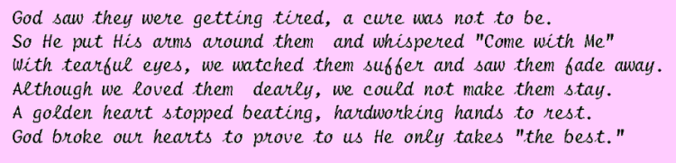God Saw they were tired